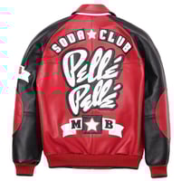 Image 1 of Pelle Pelle Soda Club Leather Jacket Black/Red/White