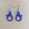 Indigo Lobster Clasp Earrings