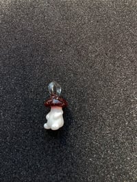 Image 3 of Red blizzard Buddha mushroom character pendant (no eye) 