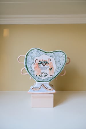 Image of Arranging Tulips - large Romantic Vase