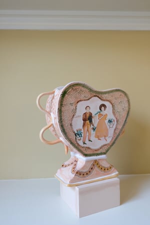 Image of Courting - large Romantic Vase