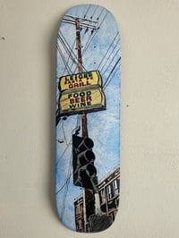 "Hard Boyled" Acrylic on Skateboard Deck