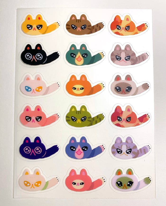 Image of Meownager Sticker Sheet