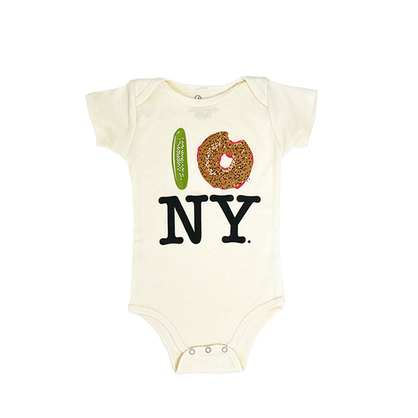 Image of Pickle Bagel NY Onesie - Organic