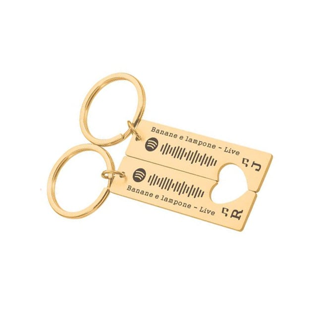 Image of Engraved Spotify Code Keychain 