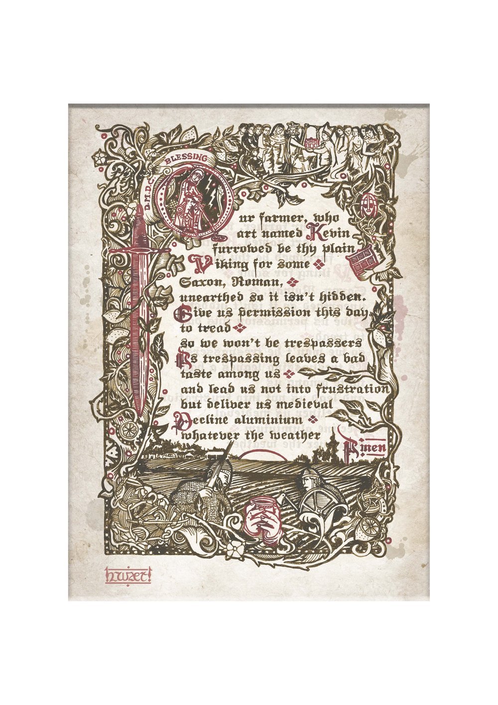 DMDC Blessing Manuscript Print
