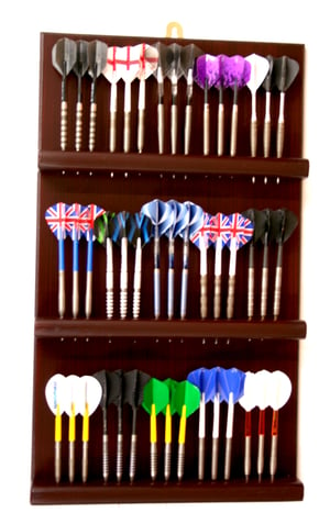 Image of MK1 Original Handcrafted Darts Holder Holds 15 Sets Wall Mounted  