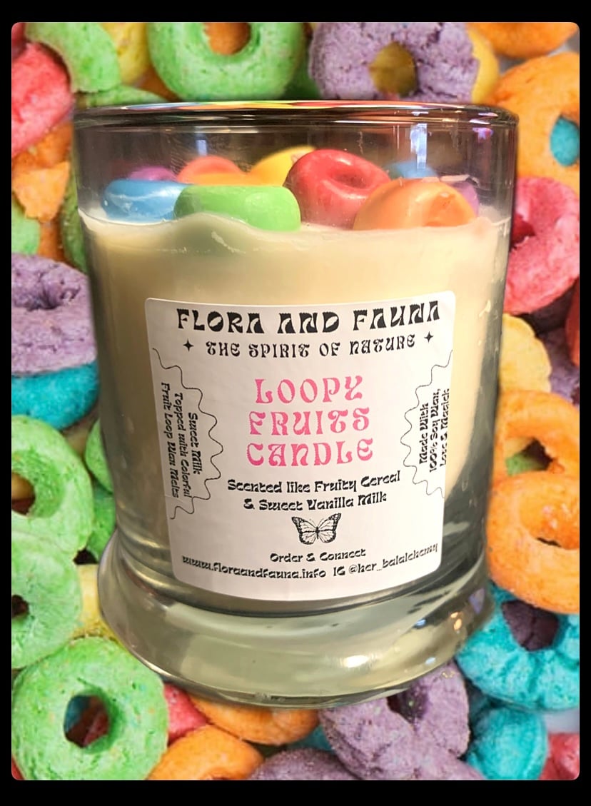 Image of LOOPY FRUITS CEREAL CANDLE