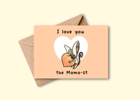  Momo Flat Love Card