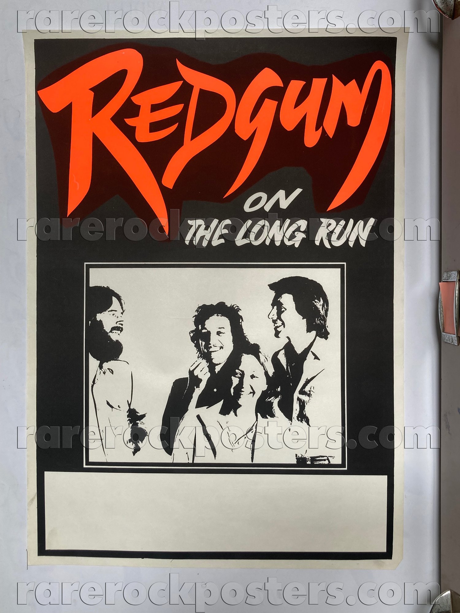 REDGUM ~ ON THE LONG RUN ~ ORIGINAL 1980 AUSTRALIAN TOUR GIG BLANK POSTER