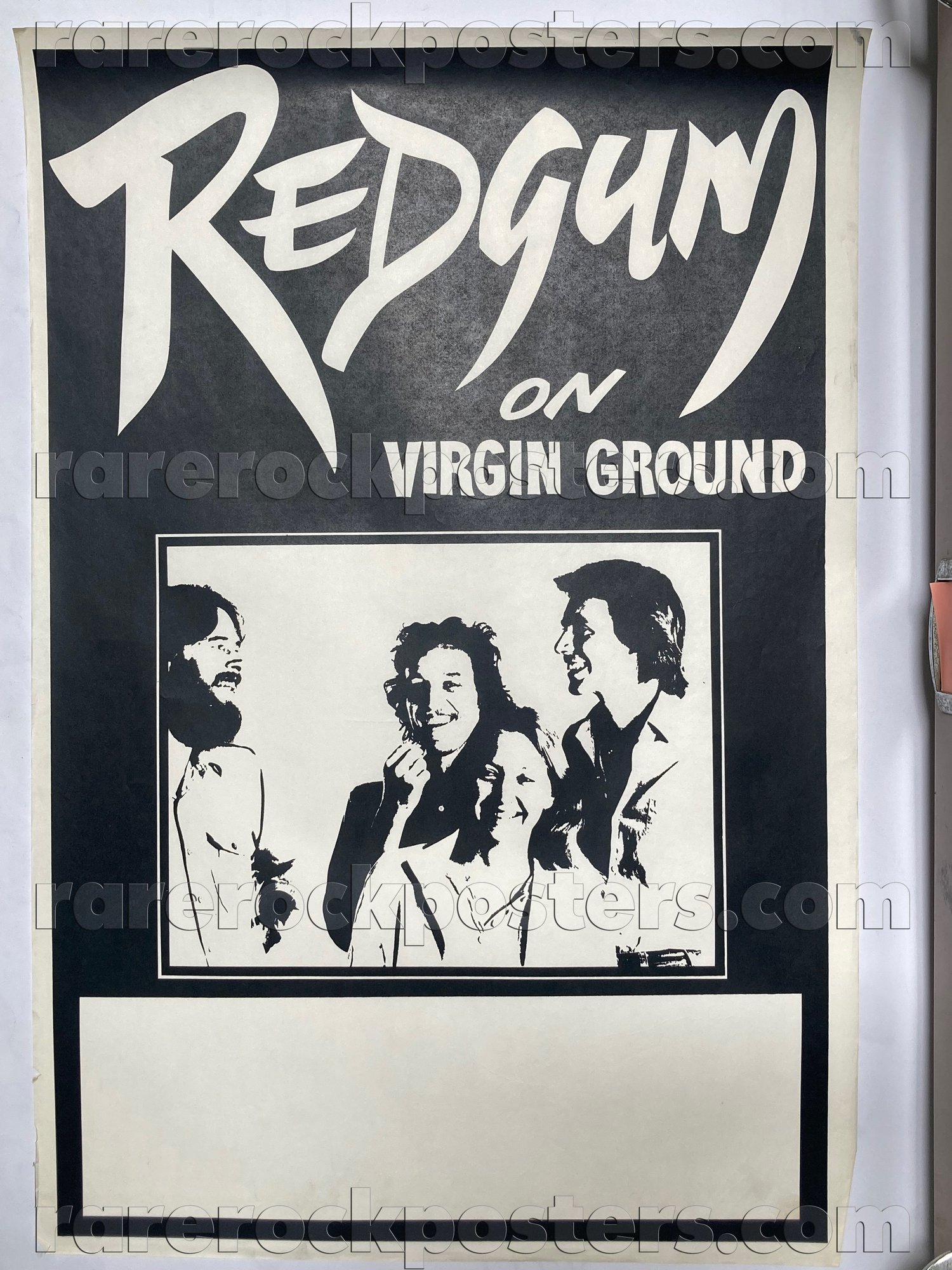 REDGUM ~ ON VIRGIN GROUND ~ ORIGINAL 1980 AUSTRALIAN TOUR GIG BLANK POSTER