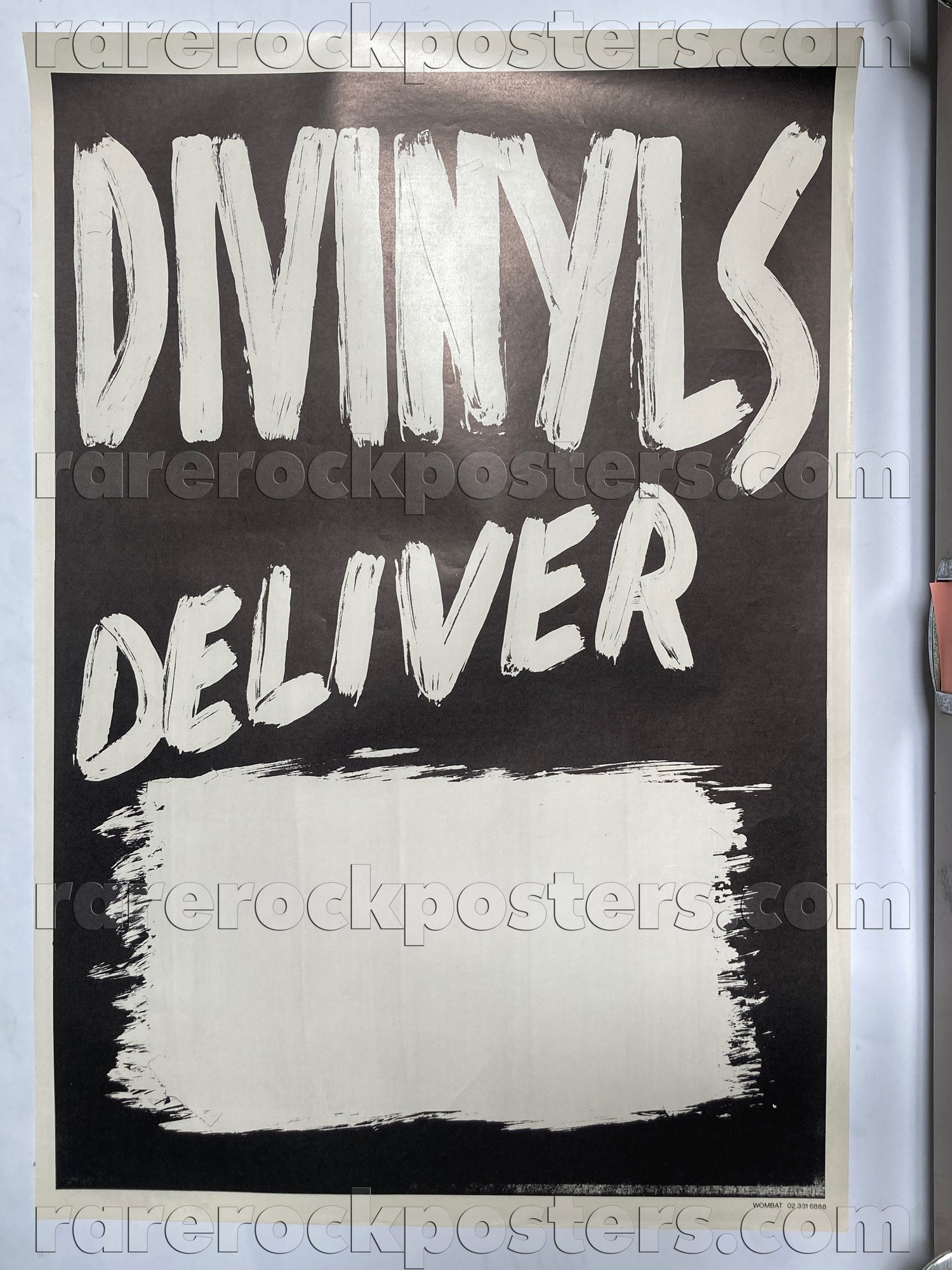 DIVINYLS ~ DELIVER ~ ORIGINAL c.1984 AUSTRALIAN TOUR GIG BLANK POSTER