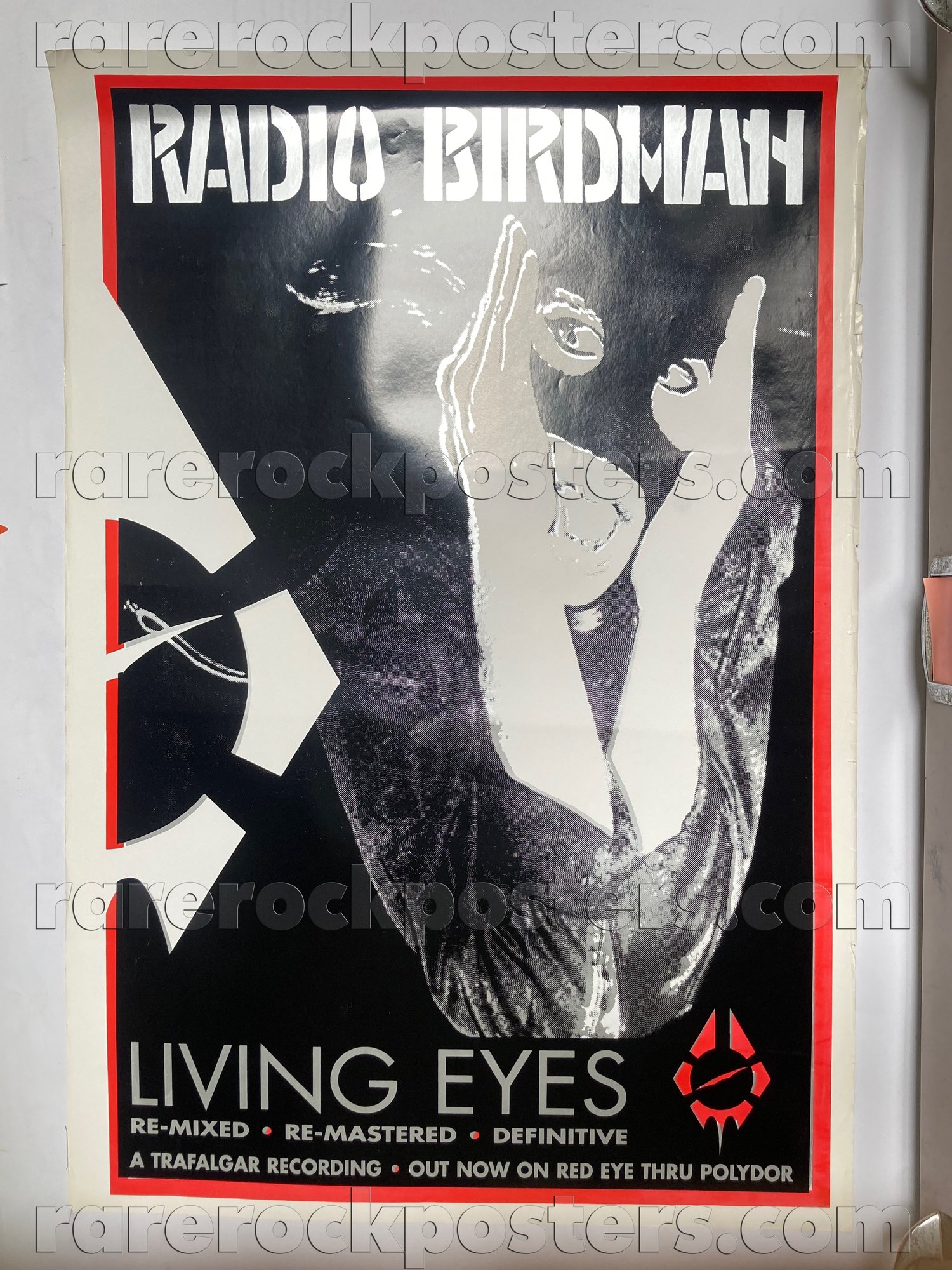 RADIO BIRDMAN ~ LIVING EYES ~ 1995 AUST RECORD STORE PROMO POSTER