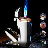 Multifunctional Alcohol Charging Cigarette Lighter black