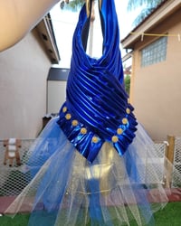 Image 1 of Royal blue & Gold glam dress 👗 