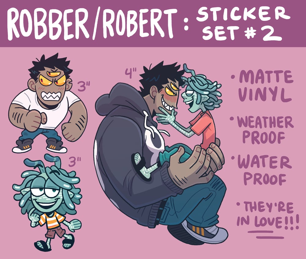 Image of ROBBER/ROBERT: Sticker Set #2