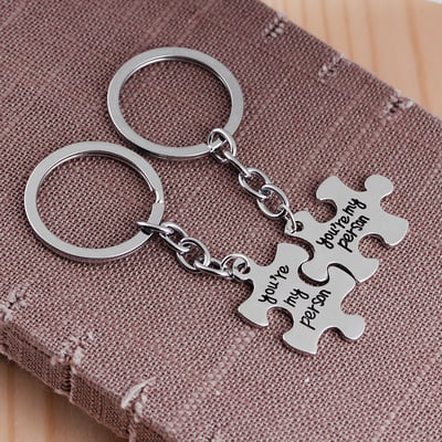 Image of Alphabet Puzzle Keychain