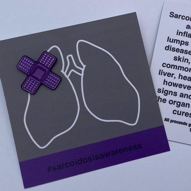 Image of Sarcoidosis Awareness Enamel Pin $15 Donation
