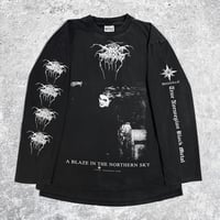 Image 1 of *Signed* Darkthrone 1999 ‘A Blaze In The Northern Sky’ Longsleeve Shirt
