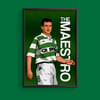The Maestro Paul McStay Celtic FC Prints A3 & A4