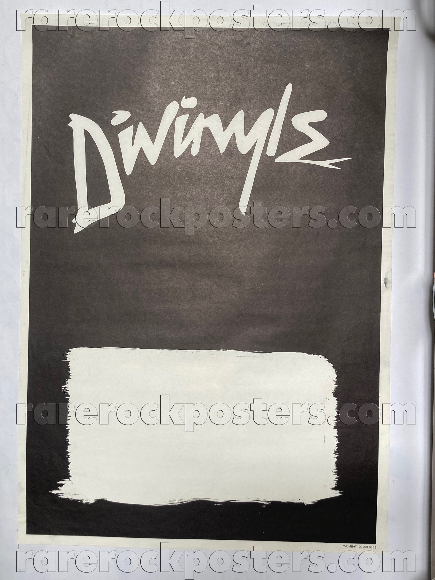 DIVINYLS ~ ORIGINAL EARLY 1980's AUSTRALIAN TOUR GIG BLANK POSTER