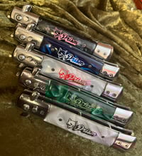 Image 1 of Engraved Switchblade Comb