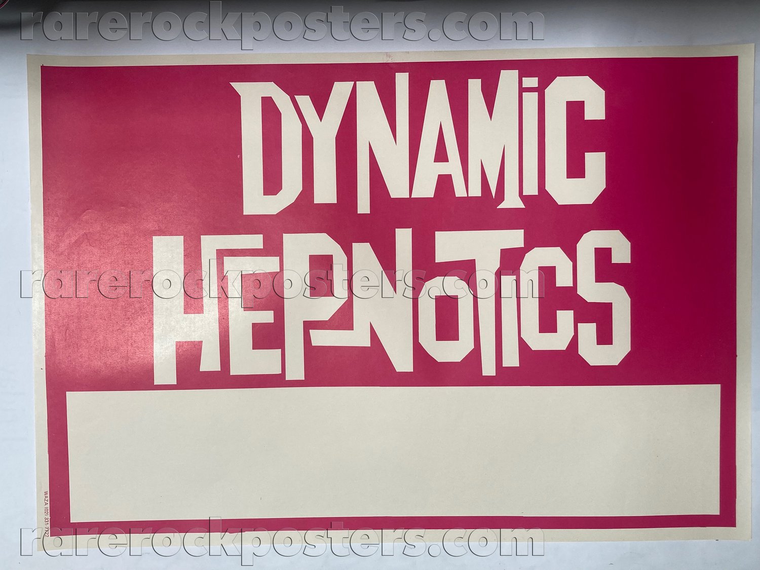 DYNAMIC HEPNOTICS ~ ORIGINAL MID 1980'S AUSTRALIAN GIG BLANK POSTER