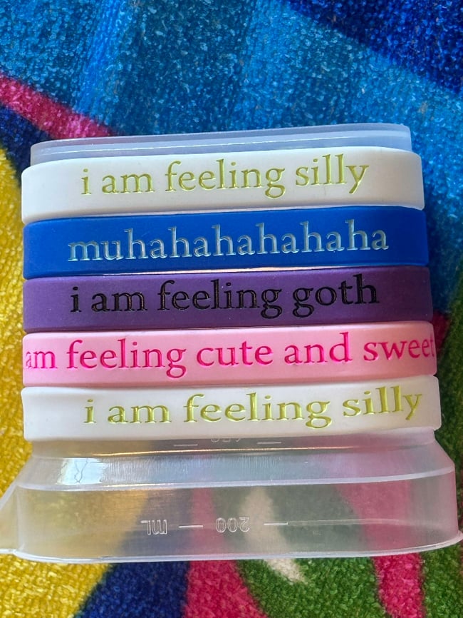 Double Date silicone bracelet (4 pack)