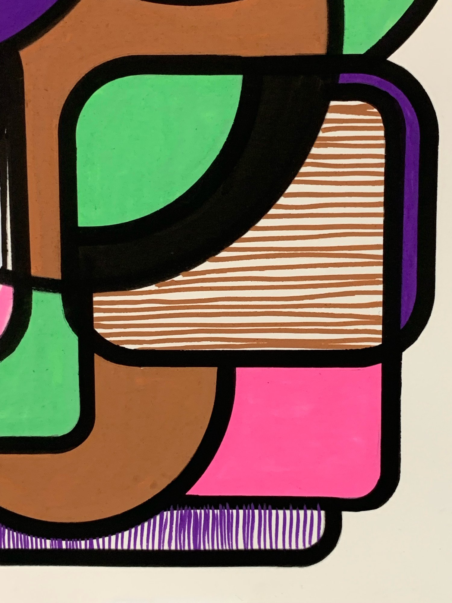 Image of 'Beginning' A3 Acrylic Painting on Paper Unframed