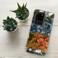 Image 15 of Art Nouveau Inspired Colorful Quartet Boho Hippie Floral Sketch Tough case for Samsung®