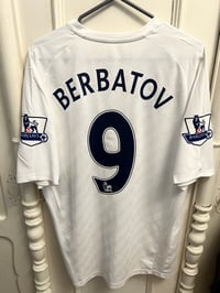 Image 9 of Tottenham Hotspur “BERBATOV 9” 2007/08 Home Shirt + PL patches (L)