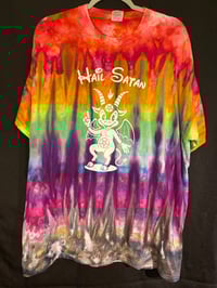 Image 1 of XL Hail Satan Tie Dye Shirt 1