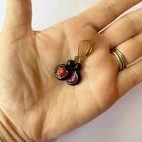 Image 5 of Coin Earrings - Black
