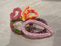 Pink Fishtail Loom Bracelet