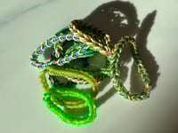 Green Fishtail Loom Bracelet