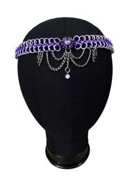 Purple Phaedra Crystal Headpiece