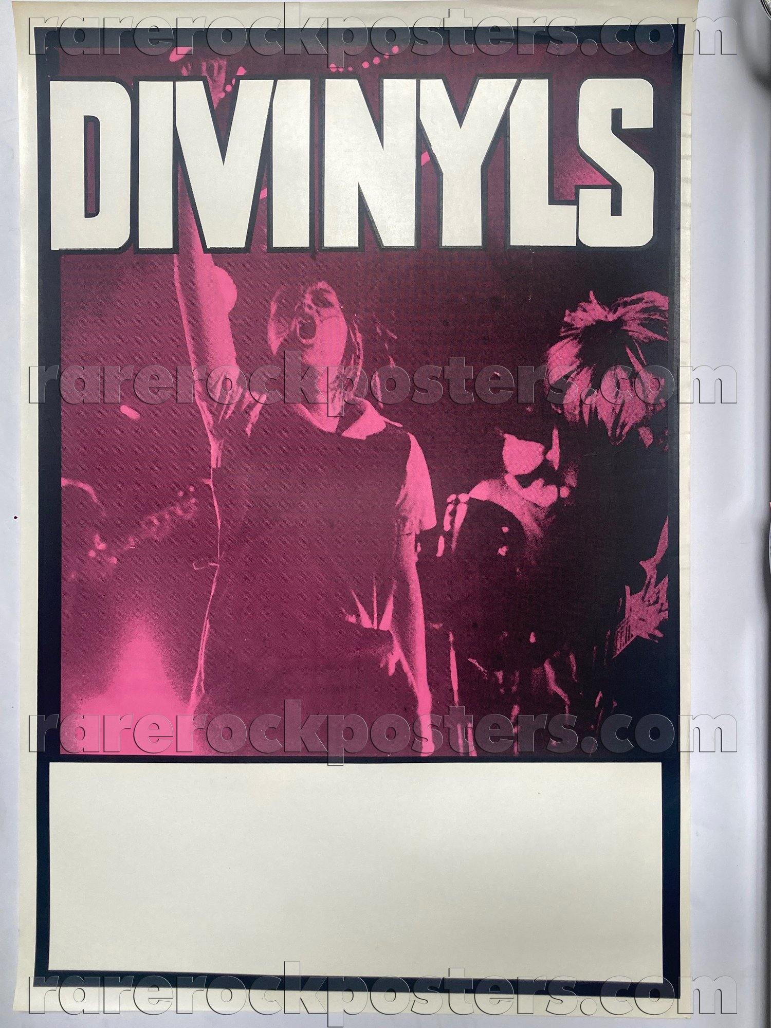 DIVINYLS ~ ORIGINAL EARLY 1980'S AUSTRALIAN GIG BLANK POSTER