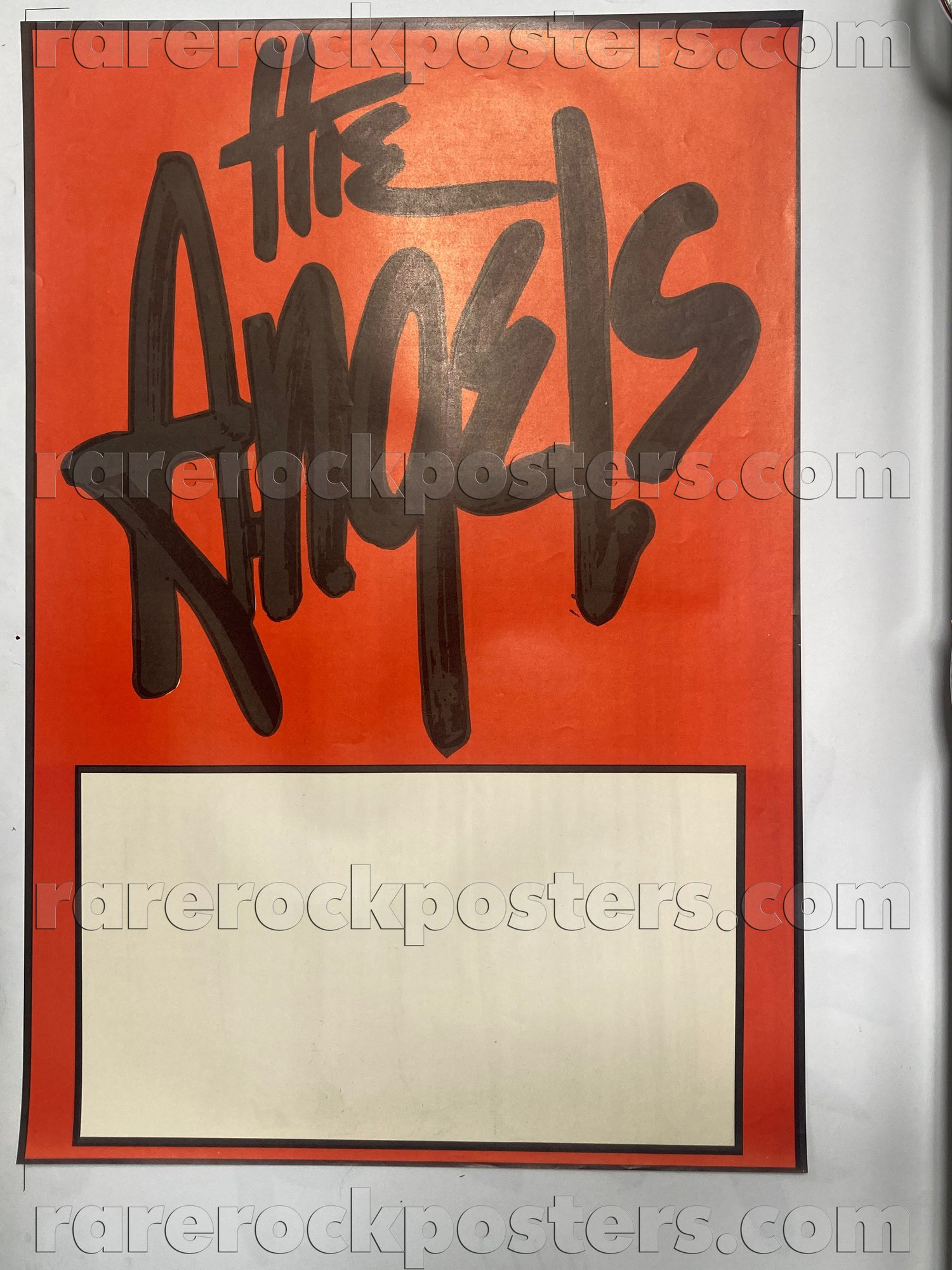 THE ANGELS ~ ORIGINAL 1984 AUSTRALIAN TOUR GIG BLANK POSTER