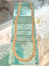 14k solid gold plumeria flowers Hawaiian necklace 