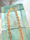 14k solid gold plumeria flowers Hawaiian necklace 