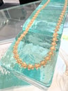 14k solid gold plumeria flowers Hawaiian necklace 