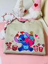 Stitch Valentine Sand Crew Neck