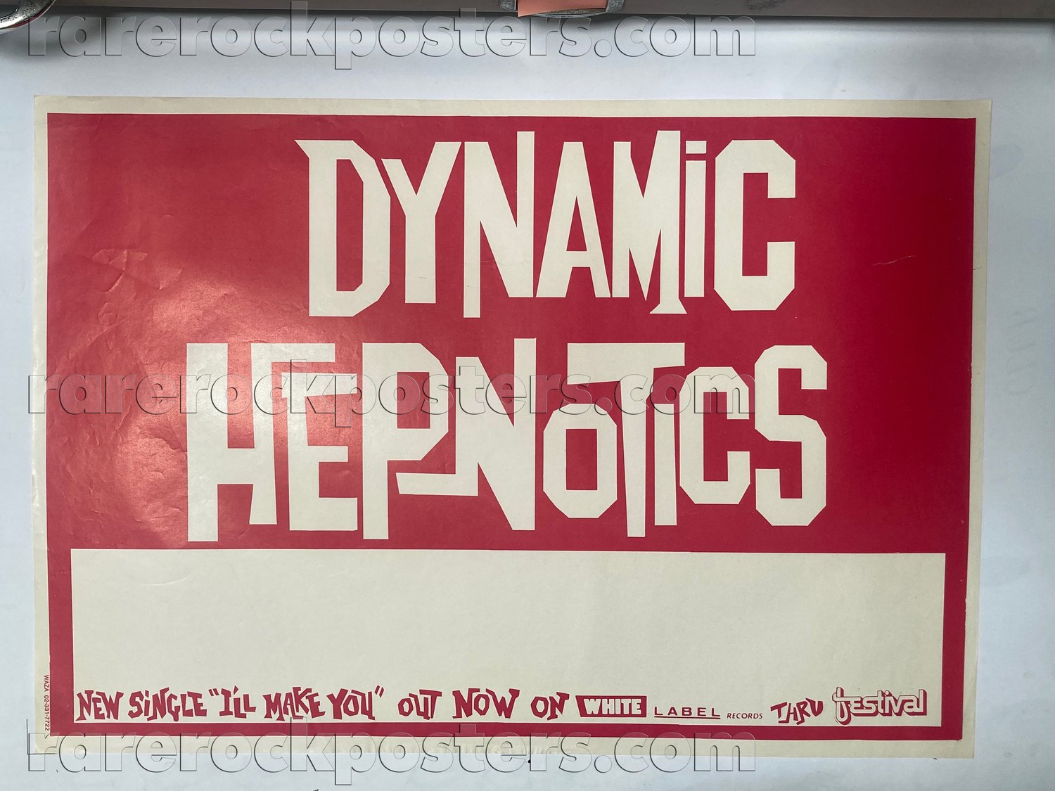 DYNAMIC HEPNOTICS ~ I'LL MAKE YOU ~ ORIGINAL 1984 AUSTRALIAN GIG BLANK POSTER