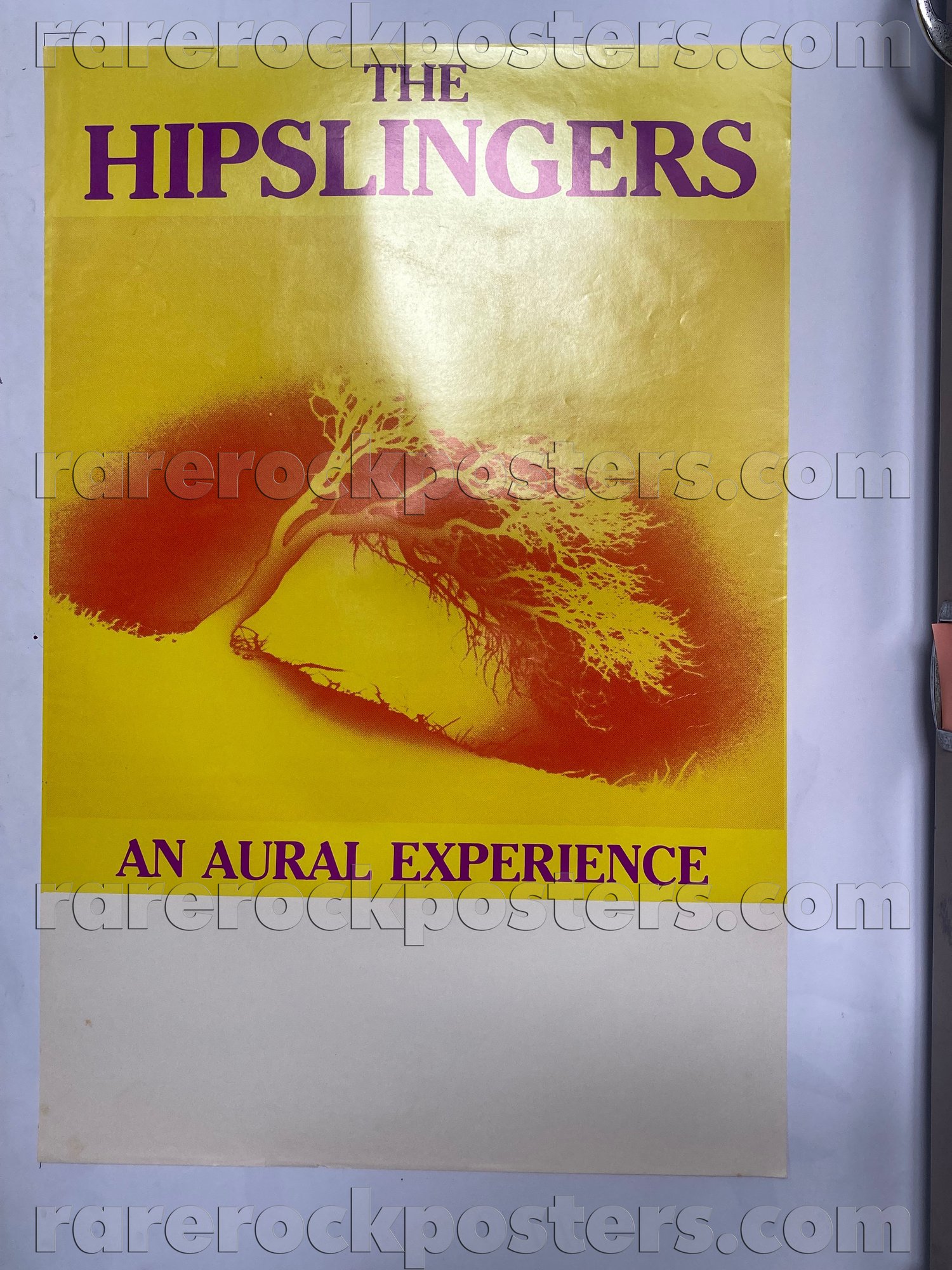 THE HIP SLINGERS ~ AN AURAL EXPERIENCE ~ ORIGINAL c.1985 AUSTRALIAN GIG BLANK POSTER