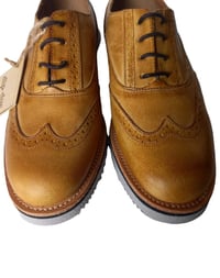 Image 6 of Mens Clarks Brogues Shoes Dip Dye Cognac Leather UK Size 7 G Unworn in Box