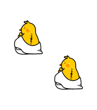 Image 2 of [STICKERS] Chick Jimin Washable Sticker x 2