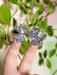 Image 2 of Devil & Angel - Transparent Sticker Set