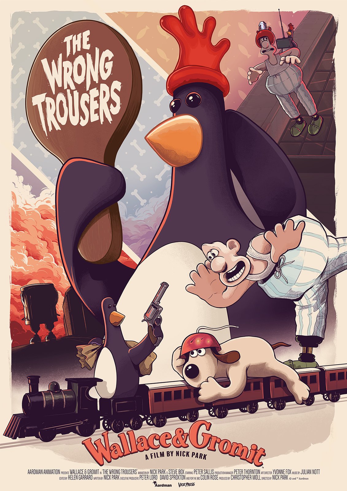 Harry Robins on Twitter Recreated the Wallace amp Gromit The Wrong  Trousers VHS cover as a poster httpstcoXFmORbCiaD  Twitter