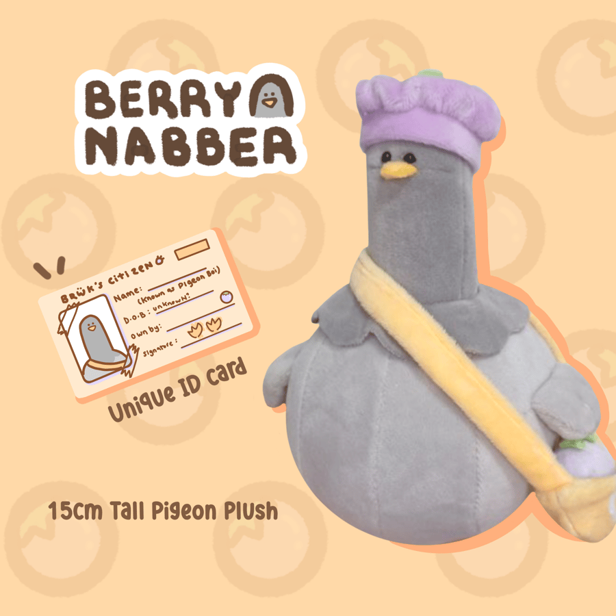 Image of *INSTOCK* Berry Nabber Pigeon Boi Plush Bundle