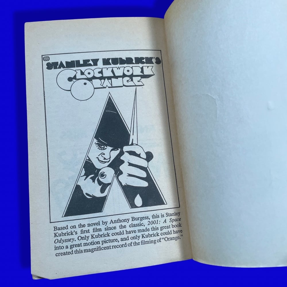 BK: A Clockwork Orange by Anthony Burgess 1st Ed PB 12th Printing VG- Stanley Kubrick